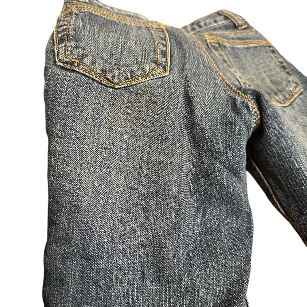 Old Navy Toddler Boys 3T Regular Fleece Lined Cold Weather Jeans Blue Red